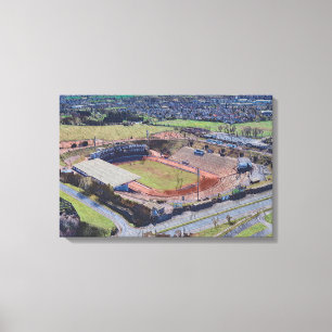 Impressão Em Tela Bradford Rugby League, Odsal Stadium Coral Stand