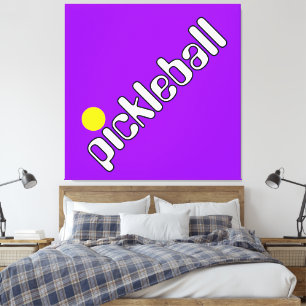 Impressão Em Tela Branca Amarelo Amarelo Branco BALL Em Púrpura Bril