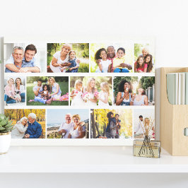 Impressão Em Tela Branca de 12 Fotografias Modernas