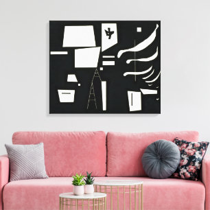 Impressão Em Tela Branco - Macio e Duro Kandinsky