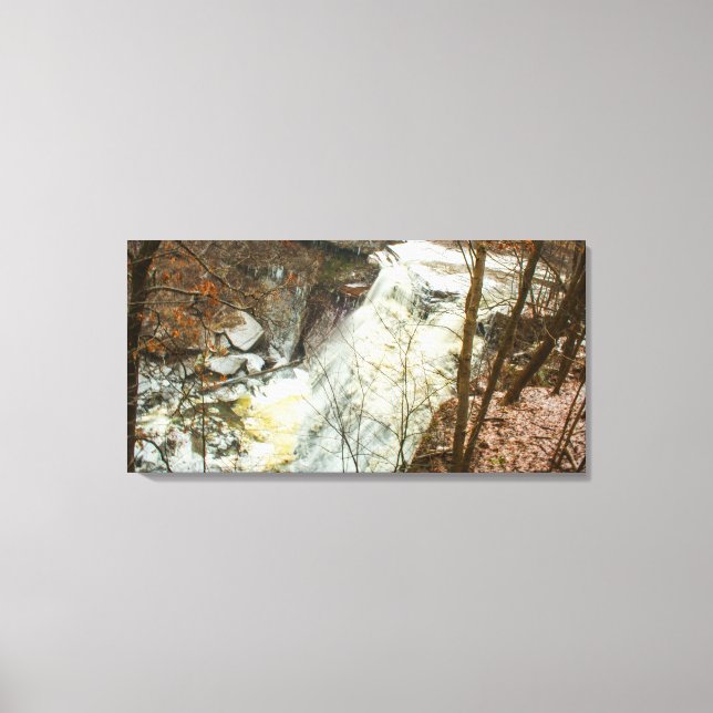 Impressão Em Tela Brandywine Falls em Winter, Ohio (Frente)