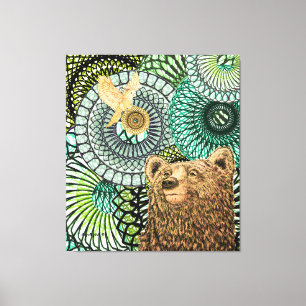 Impressão Em Tela Brave Bear