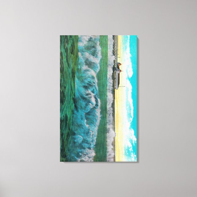 Impressão Em Tela Breakers em Long Beach, Califórnia (Frente)