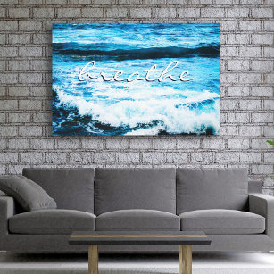 Impressão Em Tela Breathe Cote Hawaii Turquoise Ocean Waves Foto