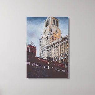 Impressão Em Tela Breve encontro de Con Edison com marca de Rua