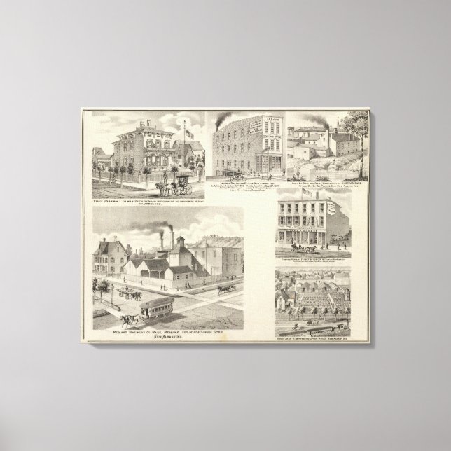 Impressão Em Tela Brewery de Paul Reising, Nova Albany (Frente)