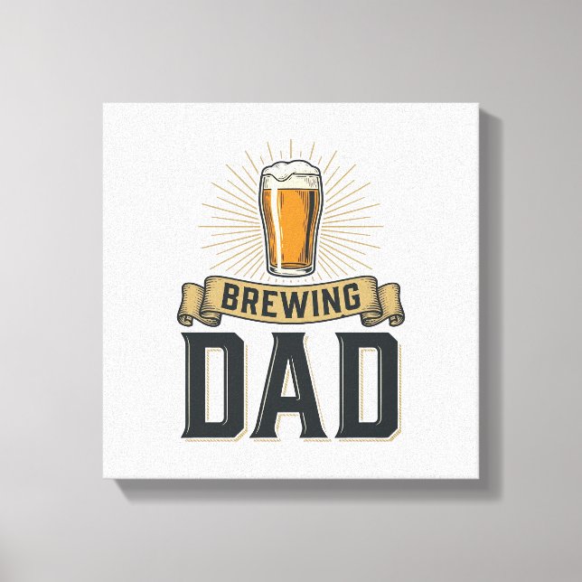 Impressão Em Tela Brewing Dad Beer Vintage Engraving Shirt Design_1 (Frente)