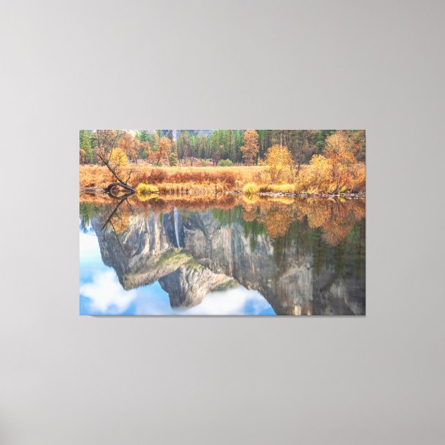 Impressão Em Tela Bridalveil Cai Reflexão (Frente)