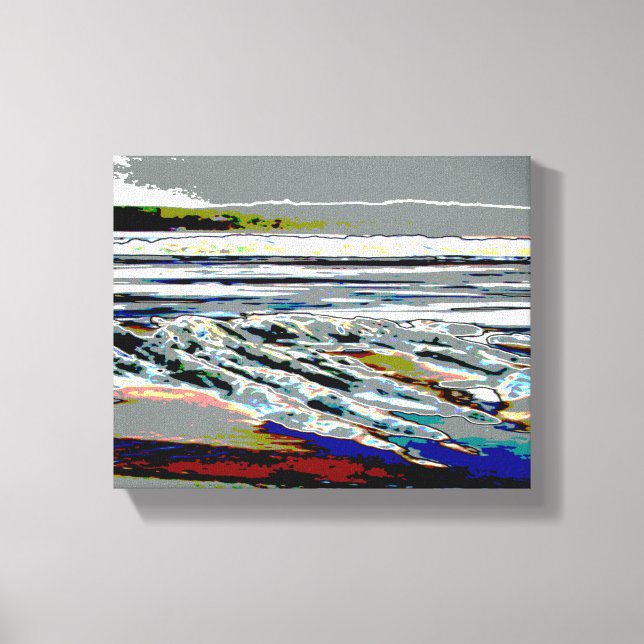 Impressão Em Tela Bridgewater N.S. Riser's Beach Abstract print art (Frente)