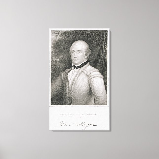 Impressão Em Tela Brigadeiro-General Daniel Morgan (1736-1802) com g (Frente)