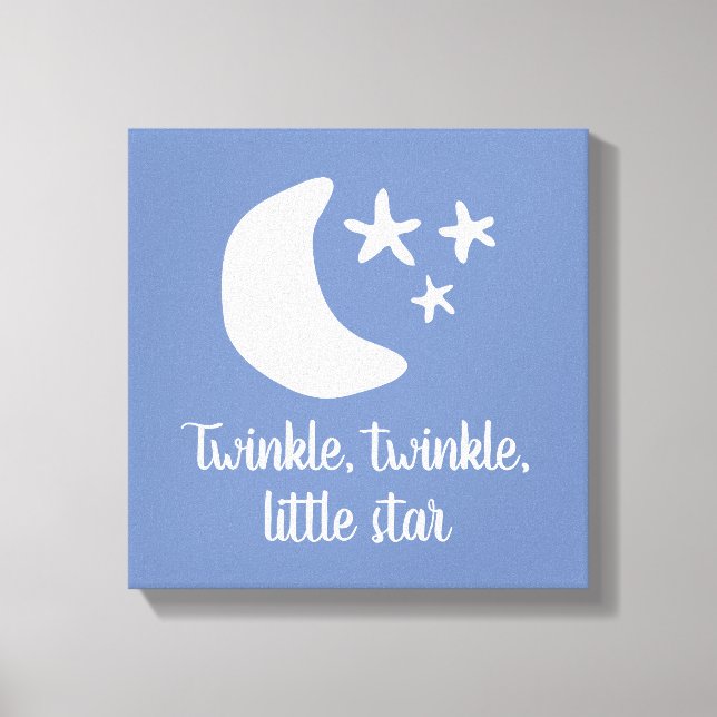 Impressão Em Tela Brilhe brilhe estrelinha arte em tela para berçári (Frente)