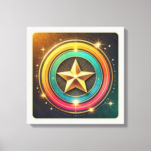 Impressão Em Tela Brilho Celestial nas Estrelas (Frente)