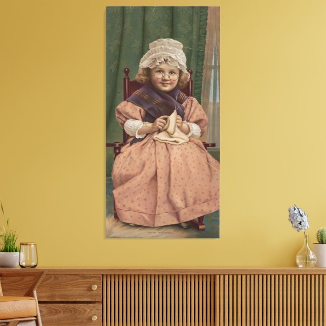 Impressão Em Tela Brincando avó (Insitu(Sala de estar))