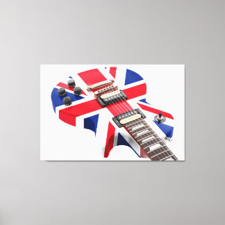 Impressão Em Tela BRITÂNICOS VÊM PARA GUITAR 32x48