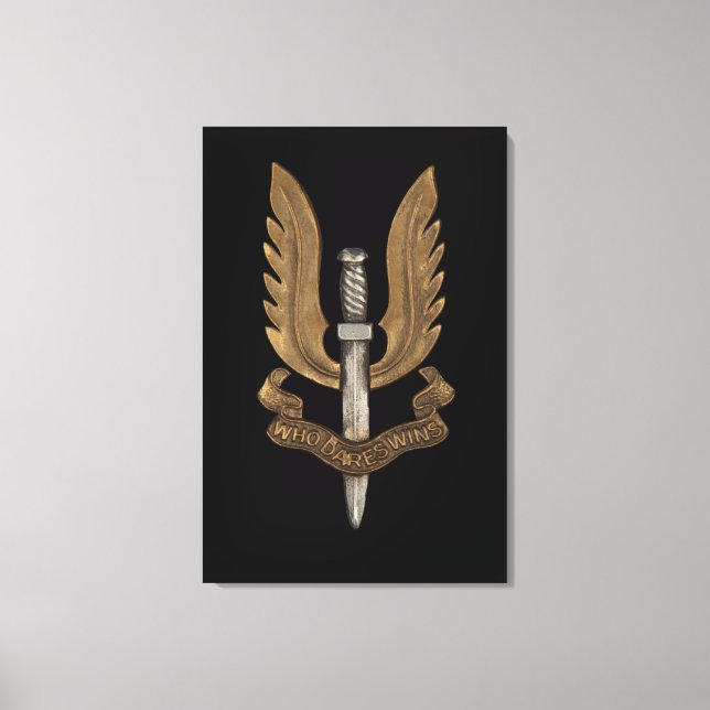 Impressão Em Tela British SAS (Frente)