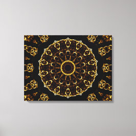 Impressão Em Tela Brown Mandala