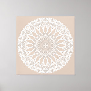 Impressão Em Tela Brown Wool Tristyle Mandala