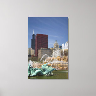 Impressão Em Tela Buckingham Fountain, localizado em Grant Park, 2