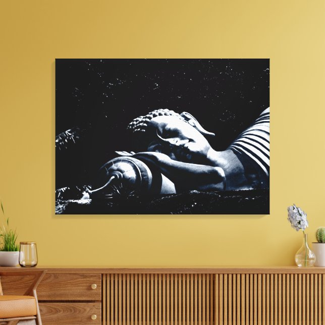 Impressão Em Tela Buda Adormecido / Budismo (Insitu(Sala de estar))