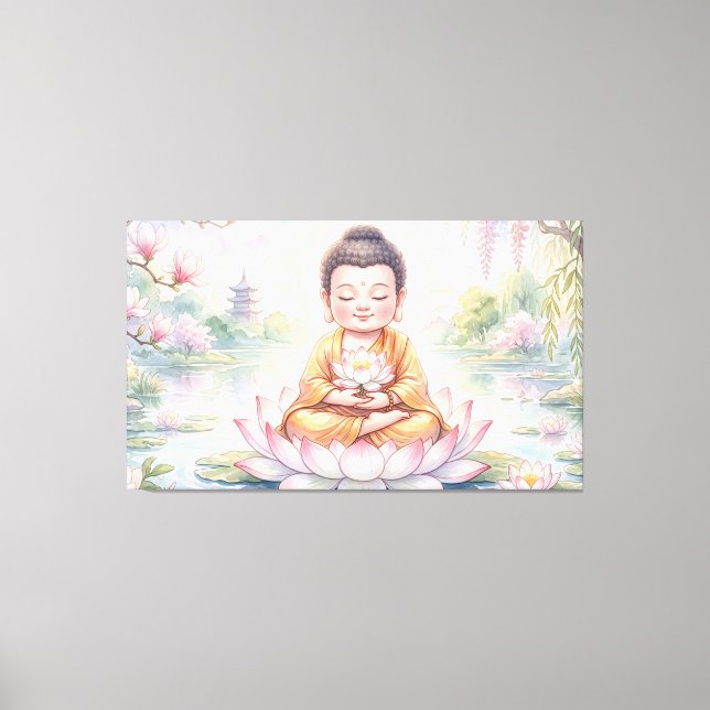 Impressão Em Tela Buda Bebê (Frente)