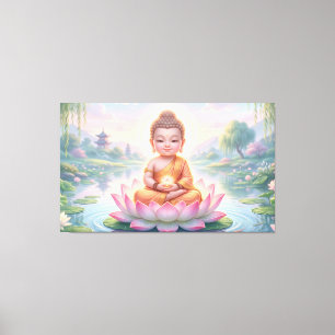 Impressão Em Tela Buda Bebê