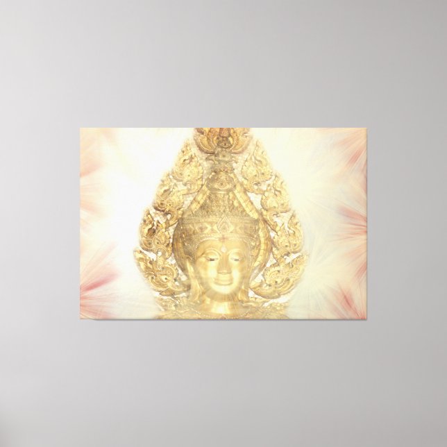 Impressão Em Tela buda dourado (Frente)