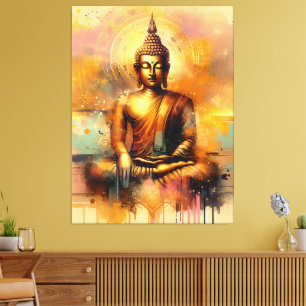 Impressão Em Tela Buda Espiritual