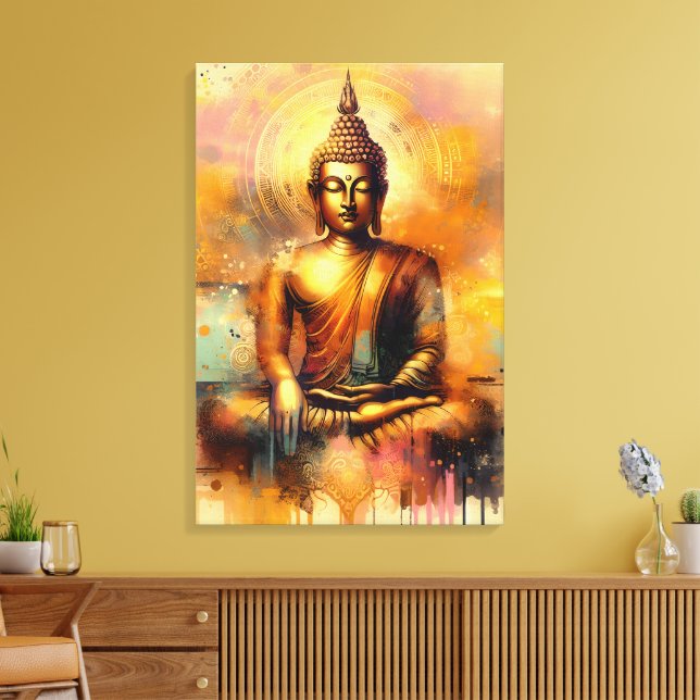 Impressão Em Tela Buda Espiritual (Insitu(Sala de estar))