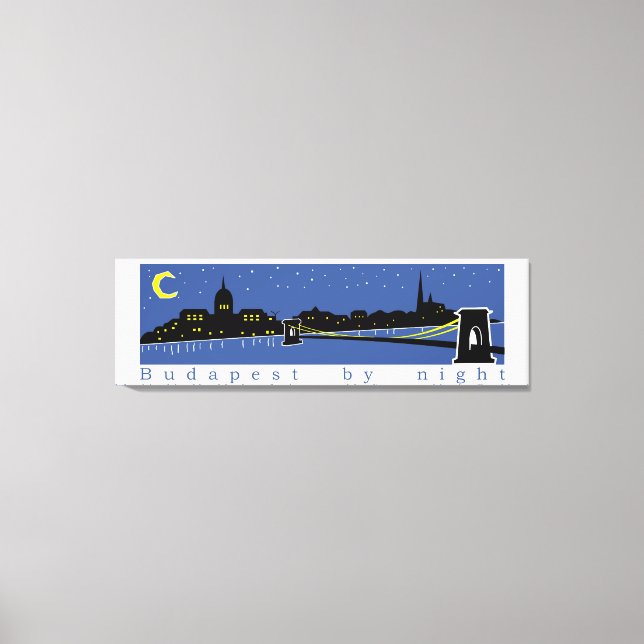Impressão Em Tela Budapest By Night, Hungria, magyar (Frente)