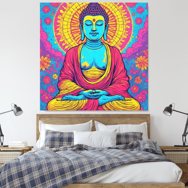 IMPRESSÃO EM TELA BUDDHA-13 (Insitu(Quarto))