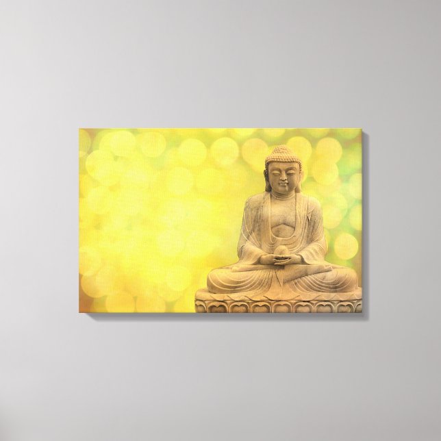 Impressão Em Tela buddha leve (yellow) (Frente)
