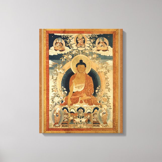 Impressão Em Tela Buddha Shakyamuni Thangka (Frente)