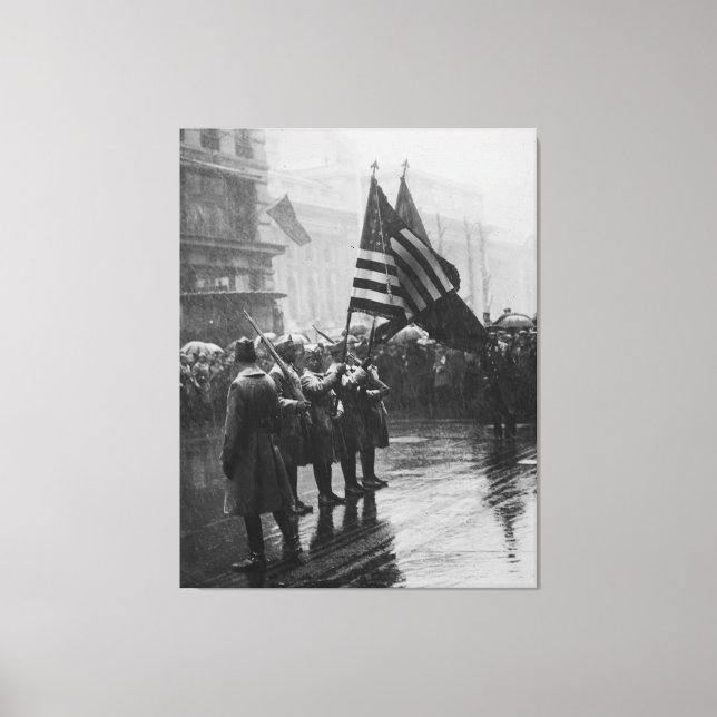 Impressão Em Tela Buffalo Soldiers 367º Infantaria Afro-Americano (Frente)