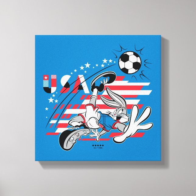 Impressão Em Tela BUGS BUNNY™ Team USA Soccer Graphic (Frente)