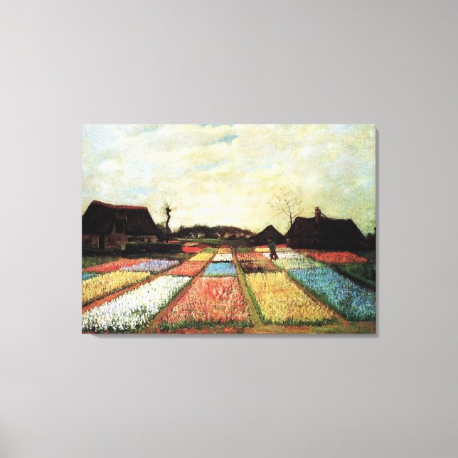 Impressão Em Tela Bulb Fields de Vincent van Gogh. (Frente)
