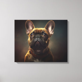 Impressão Em Tela Buldogue Francês