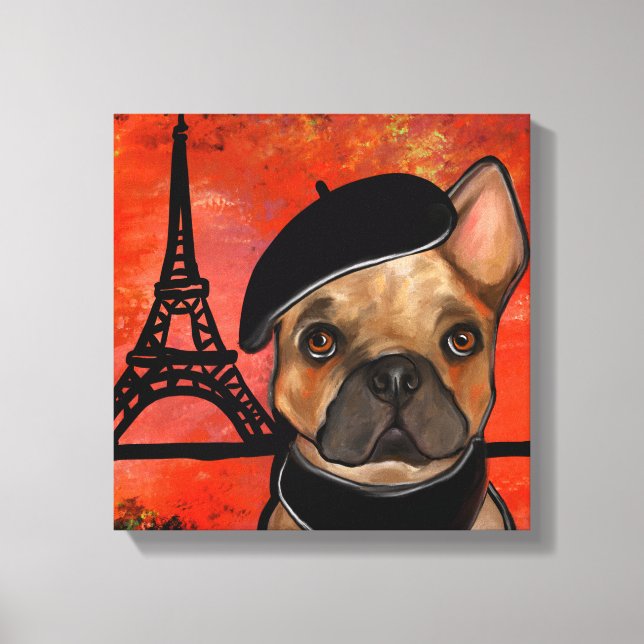 IMPRESSÃO EM TELA BULDOGUE FRANCÊS       (Frente)
