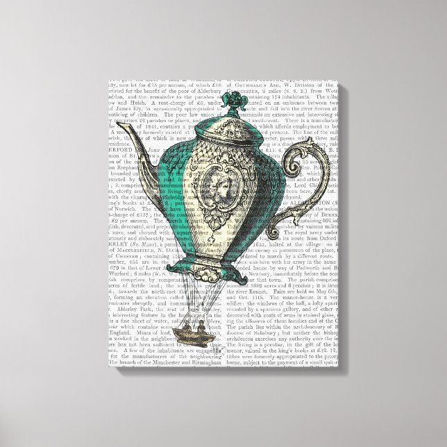 Impressão Em Tela Bule voador 1 Verde e Amarelo (Frente)