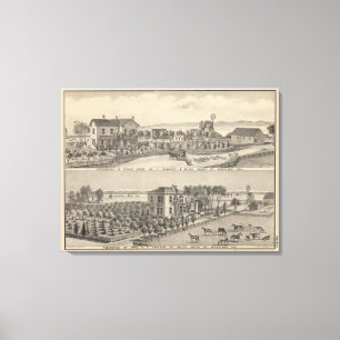 Impressão Em Tela Bullard, residências de Jackson