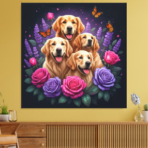 Impressão Em Tela Bulldog Barroco: Um Retrato Histórico