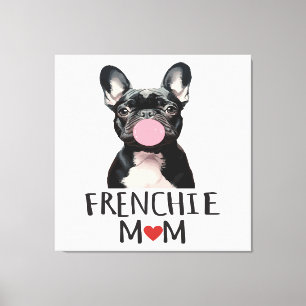Impressão Em Tela Bulldog francês fofo