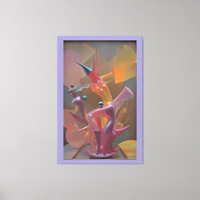 Impressão Em Tela Bullrider - Ken Gage Art (Frente)