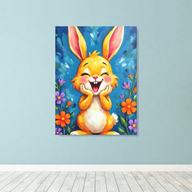 Impressão Em Tela Bunny Bliss (Insitu(piso de madeira))