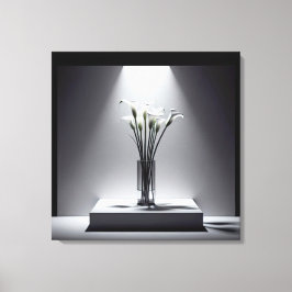 Impressão Em Tela Buquê Branco Calla Lily Em Destaque