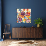 Impressão Em Tela Buquê de Flores Coloridas<br><div class="desc">© Silvia Vassileva/Maçã selvagem. Um monte de flores em floração de cheio,  assim como botões de flores. Estes florais estão em cores diferentes.</div>