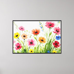 Impressão Em Tela Buquê de flores silvestres