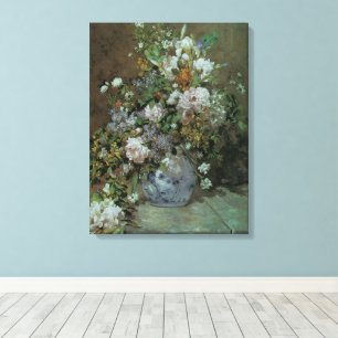 Impressão Em Tela Buquê de Primavera por Pierre Renoir, Flores Vinta