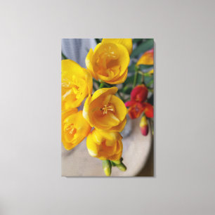 Impressão Em Tela buquê freesias
