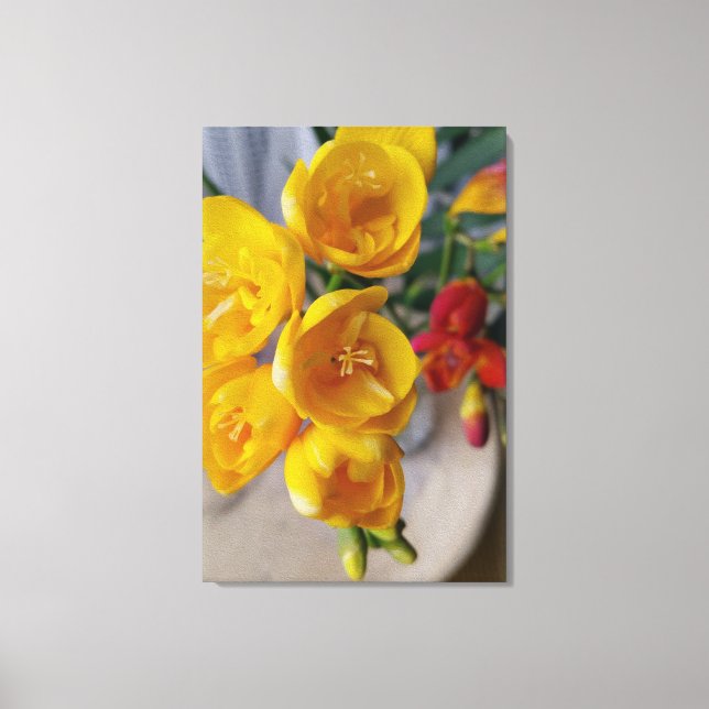 Impressão Em Tela buquê freesias (Frente)
