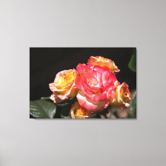 Impressão Em Tela Buquê Rosa brilhante